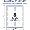 image:imageAvery Matte White Rectangle Labels Sure Feed Technology 2 x 35 200 Matte White Printable Labels800 Labels