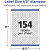 image:imageAvery Matte White Round Labels Sure Feed Technology 12 Diameter 3850 Matte White Printable Labels15 400 Labels