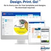 image:imageAvery Matte White Round Labels Sure Feed Technology 12 Diameter 3850 Matte White Printable Labels15 400 Labels