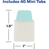 image:imageAvery Mini Ultra Tabs 1 x 15 2Side Writable Assorted Pastel Colors 40 Repositionable Tabs 74761