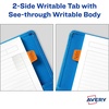 image:imageAvery Mini Ultra Tabs 1 x 15 2Side Writable Assorted Primary Colors 40 Repositionable Tabs 74760Assorted Colors