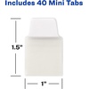 image:imageAvery Mini Ultra Tabs 1 x 15 2Side Writable White 40 Repositionable Tabs 7478840 Count Pack of 1