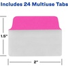 image:imageAvery Multiuse Ultra Tabs 2 x 15 2Side Writable Neon PinkGreenOrange 48 Repositionable Tabs 74756Assorted Neon