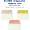image:imageAvery Multiuse Ultra Tabs 2 x 15 2Side Writable Neon PinkGreenOrange 48 Repositionable Tabs 74756Holographic Sunset Ombr