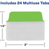 image:imageAvery Multiuse Ultra Tabs 2 x 15 2Side Writable Neon PinkGreenOrange 48 Repositionable Tabs 74756RedBlueGreen