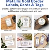 image:imageAvery Postcards with Metallic Gold Borders 31516 x 5316 40 Total LaserInkjet Printable Postcards 3329