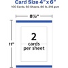 image:imageAvery Postcards with Rounded Corners and Sure Feed Technology 35 x 5 Matte White 100 Total LaserInkjet Printable Cards 5625White
