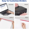 image:imageAvery Print amp Apply Clear Label Dividers Index Maker Easy Apply Printable Label Strip 8 White Tabs 50 Sets Case Pack of 2 1155725 Sets
