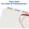 image:imageAvery Print amp Apply Clear Label Dividers Index Maker Easy Apply Printable Label Strip 8 White Tabs 50 Sets Case Pack of 2 1155725 Sets