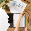 image:imageAvery Print amp Apply Clear Label Dividers Index Maker Easy Apply Printable Label Strip 8 White Tabs 50 Sets Case Pack of 2 115575 Sets