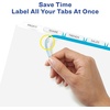 image:imageAvery Print amp Apply Clear Label Dividers Index Maker Easy Apply Printable Label Strip 8 White Tabs 50 Sets Case Pack of 2 11557BinderDivider Set