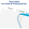image:imageAvery Print amp Apply Clear Label Unpunched Dividers Index Maker Easy Apply Printable Label Strip 5 White Tabs 25 Sets Case Pack of 6 11433150 Sets