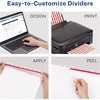 image:imageAvery Print amp Apply Clear Label Unpunched Dividers Index Maker Easy Apply Printable Label Strip 5 White Tabs 25 Sets Case Pack of 6 11433150 Sets