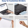 image:imageAvery Print amp Apply Clear Label Unpunched Dividers Index Maker Easy Apply Printable Label Strip 5 White Tabs 25 Sets Case Pack of 6 1143325 Sets