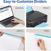 image:imageAvery Print amp Apply Clear Label Unpunched Dividers Index Maker Easy Apply Printable Label Strip 5 White Tabs 25 Sets Case Pack of 6 1143325 Sets
