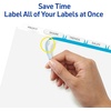 image:imageAvery Print amp Apply Clear Label Unpunched Dividers Index Maker Easy Apply Printable Label Strip 5 White Tabs 25 Sets Case Pack of 6 1143325 Sets