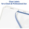 image:imageAvery Print amp Apply Clear Label Unpunched Dividers Index Maker Easy Apply Printable Label Strip 5 White Tabs 25 Sets Case Pack of 6 1143325 Sets