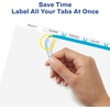 image:imageAvery Print amp Apply Clear Label Unpunched Dividers Index Maker Easy Apply Printable Label Strip 5 White Tabs 25 Sets Case Pack of 6 114335 Sets
