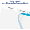 image:imageAvery Print amp Apply Clear Label Unpunched Dividers Index Maker Easy Apply Printable Label Strip 5 White Tabs 25 Sets Case Pack of 6 114335 Sets
