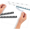 image:imageAvery Print amp Apply Clear Label Unpunched Dividers Index Maker Easy Apply Printable Label Strip 5 White Tabs 25 Sets Case Pack of 6 11433Music