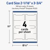 image:imageAvery Printable Arched Tent Cards Sure Feed Technology 2116 x 375 Textured Matte White PrintToTheEdge Capability Laser amp Inkjet Compatible 100 Total100 Cards
