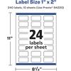 image:imageAvery Printable Durable White Rectangle Labels Sure Feed Technology 1 x 2 PrinttotheEdge Waterproof Labels Laser amp PigmentBased Inkjet Compatible 240 Total240 labels