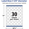 image:imageAvery Printable Durable White Round Labels Sure Feed Technology 125 Diameter PrinttotheEdge Waterproof Labels Laser amp PigmentBased Inkjet Compatible 300 Total1 500 labels