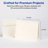 image:imageAvery Printable Embossed Note Cards Envelopes Included 425 x 55 Matte Ivory Inkjet Printer Compatible 60 Blank Cards Total Great for Product Branding Marketing and More 8317Ivory