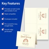 image:imageAvery Printable Embossed Note Cards Envelopes Included 425 x 55 Matte Ivory Inkjet Printer Compatible 60 Blank Cards Total Great for Product Branding Marketing and More 8317Ivory