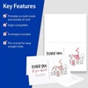 image:imageAvery Printable HalfFold Greeting Cards Envelopes Included 55 x 85 Matte White Inkjet Printer Compatible 30 Blank Cards Total Great for Product Branding Marketing and More 831630 cards