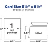 image:imageAvery Printable HalfFold Greeting Cards Envelopes Included 55 x 85 Textured White Inkjet Printer Compatible 30 Blank Cards Total Great for Product Branding Marketing and More 337855 x 85 Pack of 6