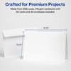 image:imageAvery Printable HalfFold Greeting Cards Envelopes Included 55 x 85 Textured White Inkjet Printer Compatible 30 Blank Cards Total Great for Product Branding Marketing and More 337855 X 85