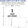 image:imageAvery Printable HalfFold Greeting Cards Envelopes Included 55 x 85 Textured White Inkjet Printer Compatible 30 Blank Cards Total Great for Product Branding Marketing and More 337855 X 85