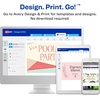 image:imageAvery Printable Note Cards Envelopes Included 425 x 55 Matte White Laser Printer Compatible 60 Blank Cards Total Great for Product Branding Marketing and More 5315414 x 512 Inches Pack of 5