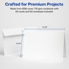 image:imageAvery Printable Note Cards Envelopes Included 425 x 55 Textured White Inkjet Printer Compatible 50 Blank Cards Total Great for Product Branding Marketing and More 3379425Inch x 55Inch