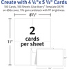 image:imageAvery Printable Note Cards Envelopes Included 425 x 55 Textured White Laser amp Inkjet Compatible 50 Blank Cards per Pack Great for Product Branding Marketing and More 2 Packs of 5813425 x 55