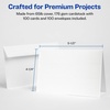 image:imageAvery Printable Note Cards Envelopes Included 425 x 55 Textured White Laser amp Inkjet Compatible 50 Blank Cards per Pack Great for Product Branding Marketing and More 2 Packs of 5813425 x 55