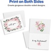 image:imageAvery Printable Note Cards with Envelopes 425 x 55 Matte White Inkjet Printer Compatible 60 Blank Cards Total Great for Product Branding Marketing and More 831560 Count Pack of 5