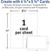 image:imageAvery Printable Note Cards with Envelopes 425 x 55 Matte White Inkjet Printer Compatible 60 Blank Cards Total Great for Product Branding Marketing and More 831560 Count Pack of 1