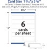 image:imageAvery Printable Place Cards Sure Feed Technology 1716 x 334 Matte White Laser amp Inkjet Compatible 150 Blank Tent Cards Total 50111716 x 334  150 Cards Pack of 5