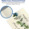 image:imageAvery Printable Place Cards with Sure Feed Technology 1716 x 334 Textured Ivory 150 Blank Tent Cards for Laser or Inkjet Printers 5012