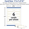image:imageAvery Printable Place Cards with Sure Feed Technology 1716 x 334 White with Gold Border 150 Blank Tent Cards for Laser or Inkjet Printers 35701