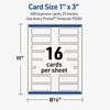 image:imageAvery Printable Rectangle Business Cards Sure Feed Technology 1 x 3 Textured Matte White PrintToTheEdge Capability Laser amp Inkjet Compatible 160 Total400 Cards