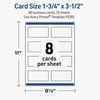 image:imageAvery Printable Rectangle Business Cards Sure Feed Technology 175 x 35 Textured Matte White PrintToTheEdge Capability Laser amp Inkjet Compatible 200 Total80 Cards
