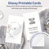 image:imageAvery Printable Rectangle Business Cards Sure Feed Technology 2 x 312 Glossy White Cardstock PrintToTheEdge LaserInkjet Printable 100 Total500 cards