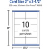 image:imageAvery Printable Rectangle Business Cards Sure Feed Technology 2 x 312 Glossy White Cardstock PrintToTheEdge LaserInkjet Printable 100 Total500 cards