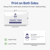 image:imageAvery Printable Rectangle Business Cards Sure Feed Technology 2 x 312 Glossy White Cardstock PrintToTheEdge LaserInkjet Printable 100 Total500 cards