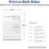 image:imageAvery Printable Rectangle Cards 55 x 85 Matte White Cardstock LaserInkjet Cards 100 TotalGlossy White