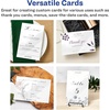 image:imageAvery Printable Rectangle Cards 55 x 85 Matte White Cardstock LaserInkjet Cards 100 TotalGlossy White