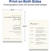image:imageAvery Printable Rectangle Cards 55 x 85 Matte White Cardstock LaserInkjet Cards 100 TotalIvory